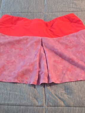 adidas Coral and Lavender Athletic Skort